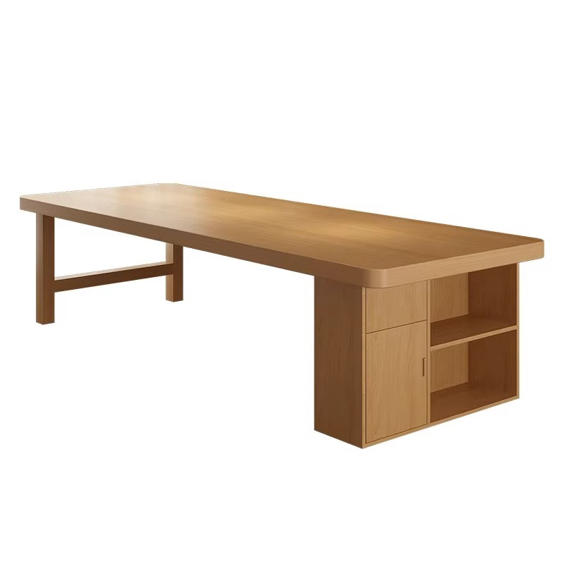 Woodworking Desk Chair - # Houten kleurige vergadertafel onderhandelingstafel computertafel