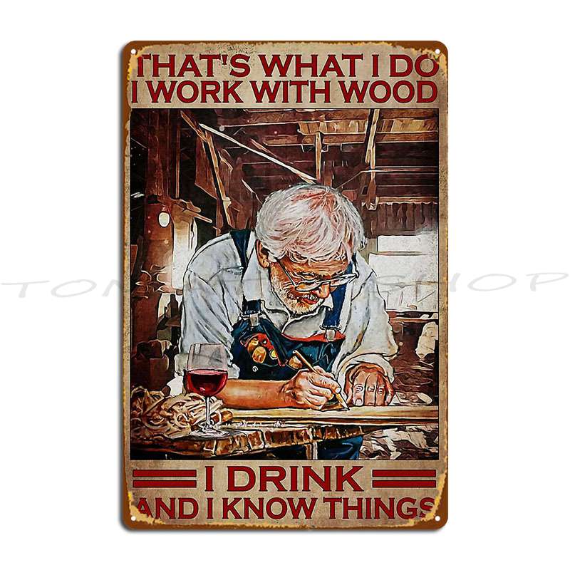 Oude timmerman die wijn drinkt - Woodworking Quotes Funny recensie en prijs