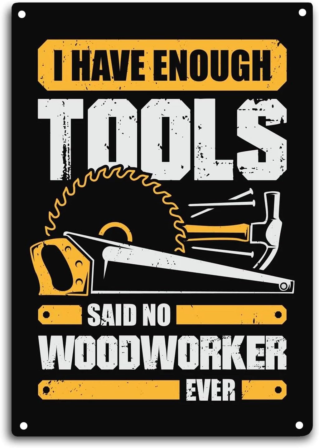 Houtbewerker Tinbord 'Ik heb g - Woodworking Quotes Funny recensie en prijs