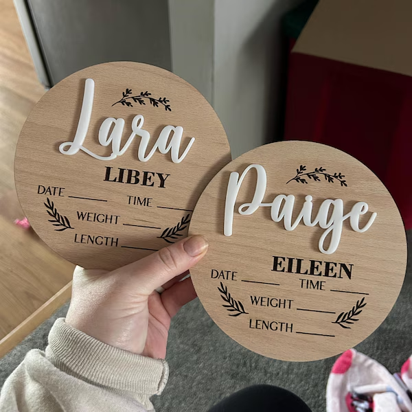 1Pc Aangepaste Baby Aankondigi - Woodworking Jobs recensie en prijs
