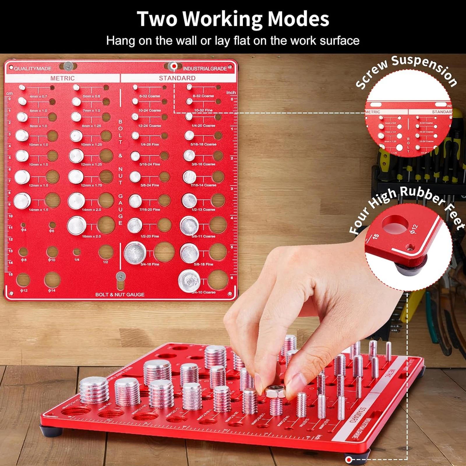 Moer- en boutdraadmeterset voo - Woodworking Shop recensie en prijs
