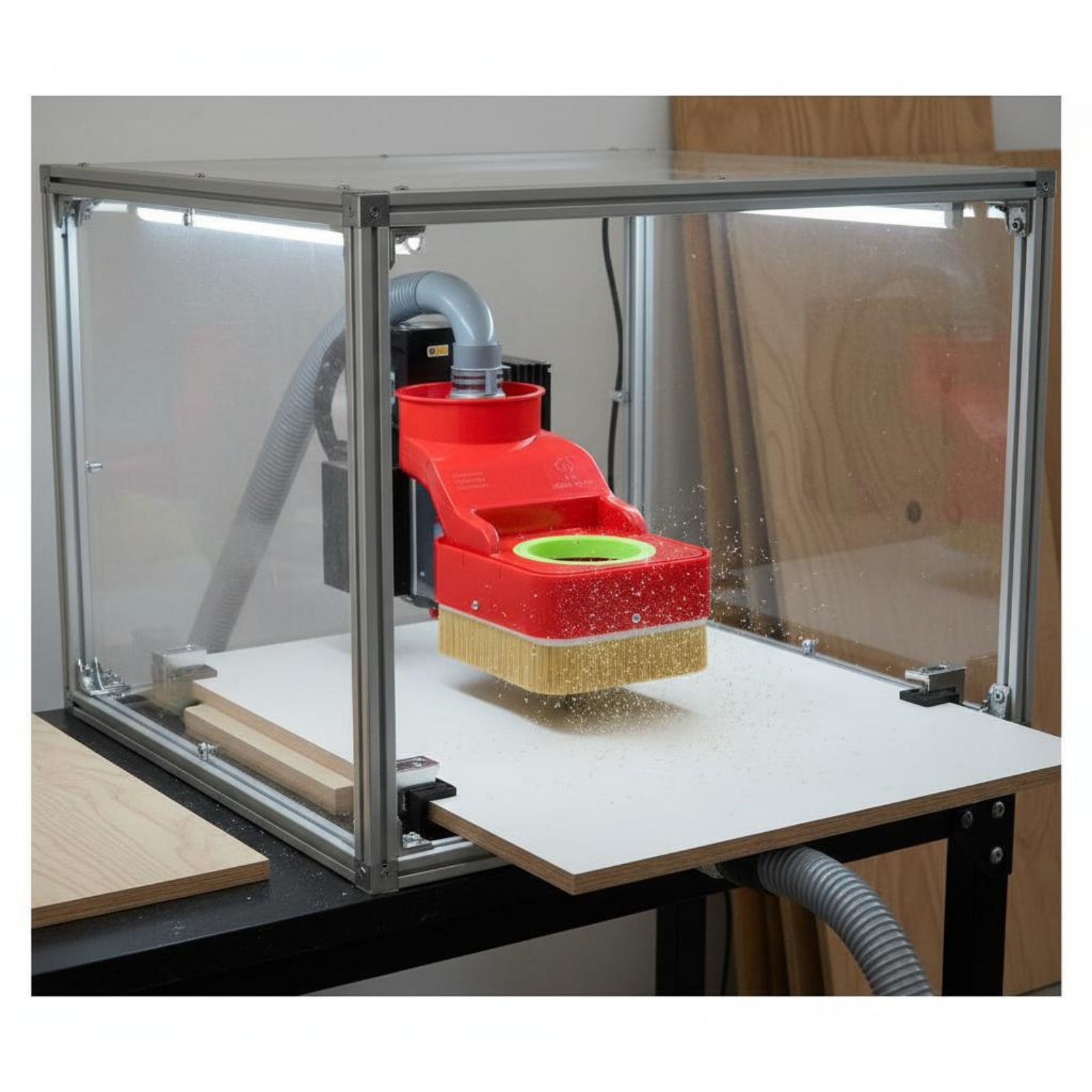 CNC-router stofschoen houtbewe - Vacuum Woodworking recensie en prijs
