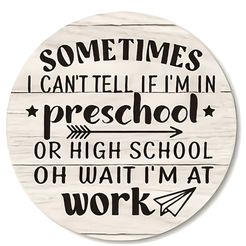 Ronde houten grappige werk-cit - Woodworking Quotes Funny recensie en prijs