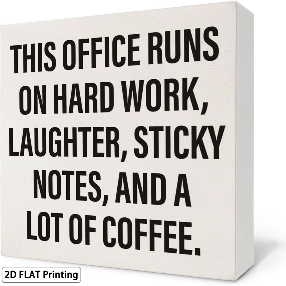 Kantoor Koffie Quote Box Bord  - Woodworking Quotes Funny recensie en prijs